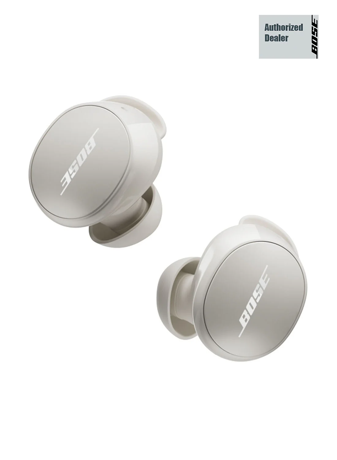 Premium Audio Wireless Noise Cancelling Earbuds, True Wireless Bluetooth Headphones with Active Noise Cancellation (White, 1 Pair) 25ct7