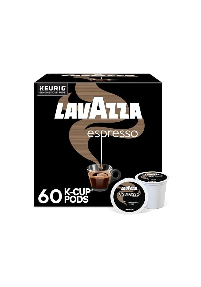 Premium Espresso Single-Serve Coffee Pods Medium Roast (60 Count Pack) lu4m4