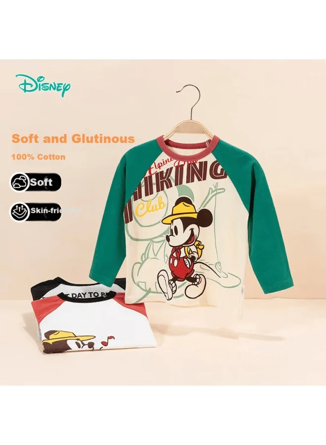 Premium Cotton Long Sleeve T-shirt for Kids Breathable Casual Fashion Top (Green, 130 cm) c4mvp