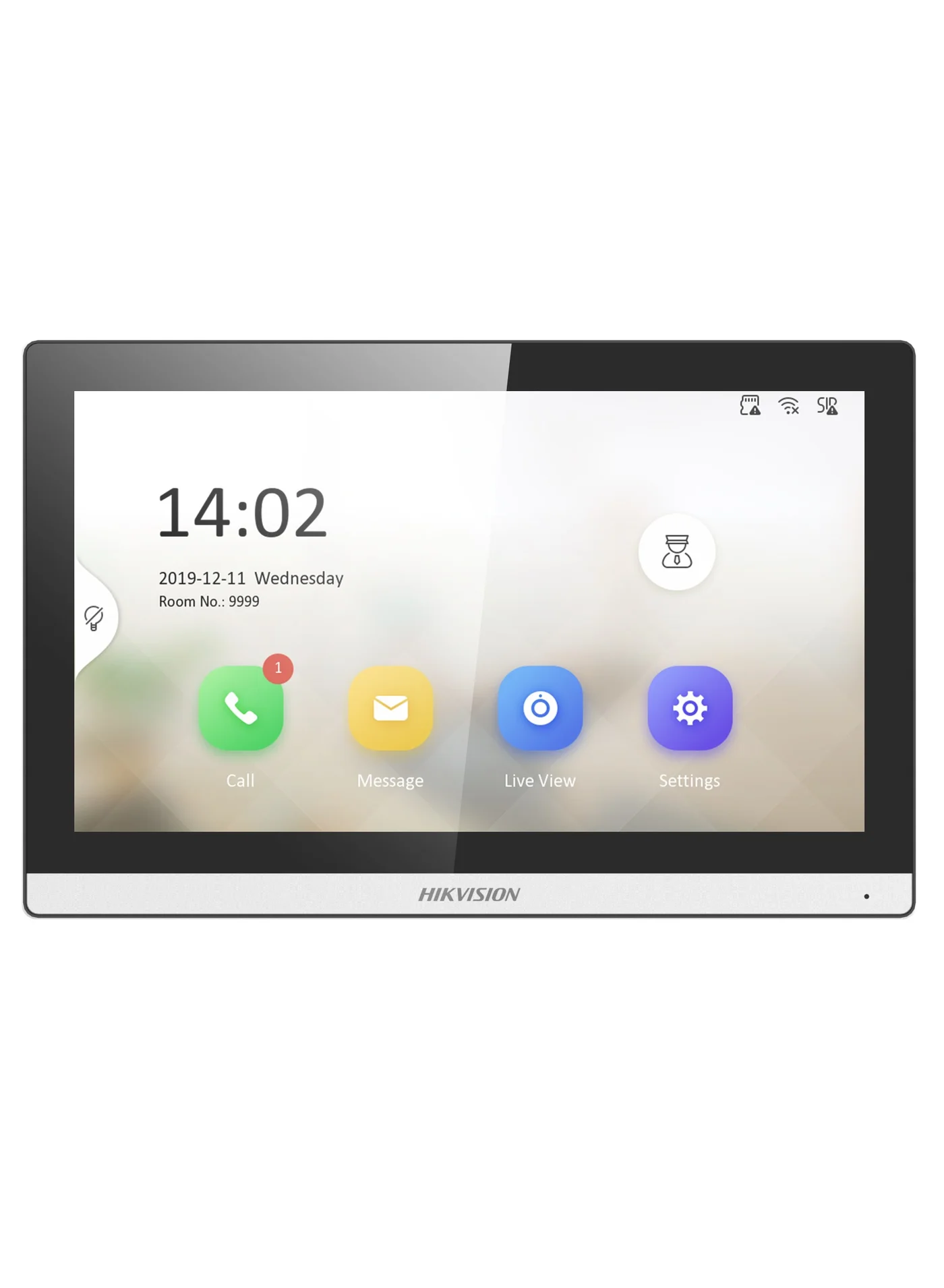 Indoor Video Intercom Monitor 7-Inch Touchscreen IP Security System with Wi-Fi and PoE (White, 18 cm) z0ceq