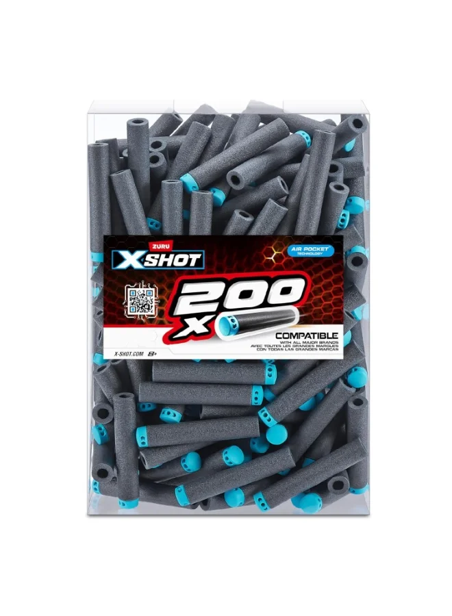 X-Shot Foam Refill Darts for Blaster Toys (200 Pack, Standard Size) typz1