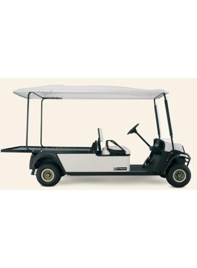 Premium 2-Seater Utility Shuttle Cart with Cargo Box (White) pv94h