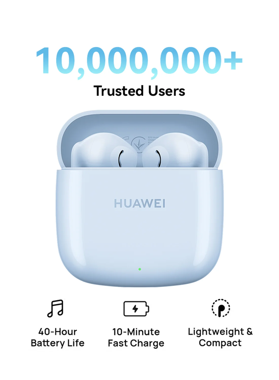 Premium True Wireless In-Ear Earphones, Bluetooth 5.3 Noise-Canceling Headphones with Charging Case, IP54 Water-Resistant (Isle Blue) kg85w
