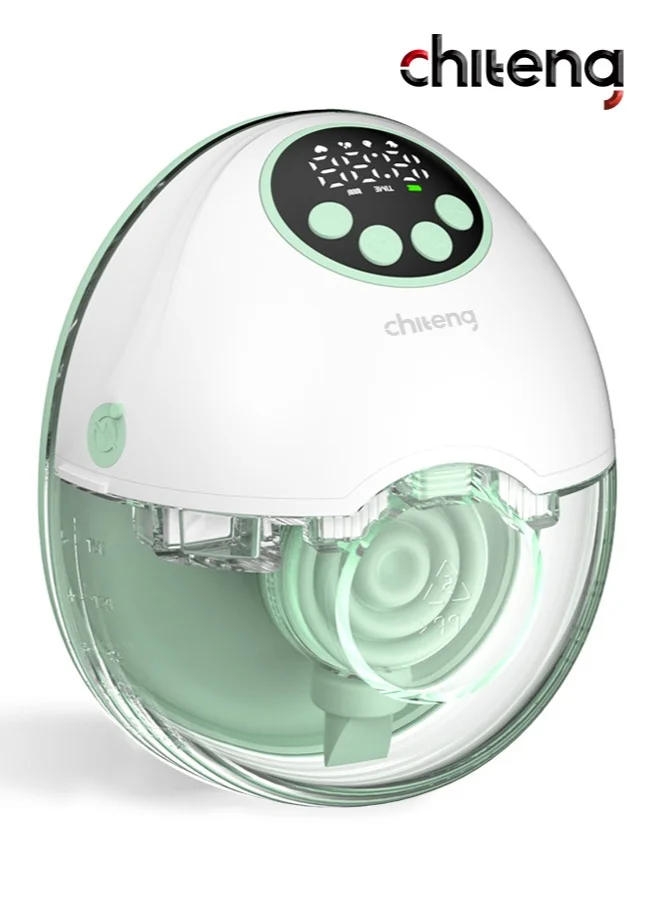 Chiteng Wearable Electric Breast Pump Hands-Free 4 Modes 12 Levels Smart LED Display (Adult) bc783