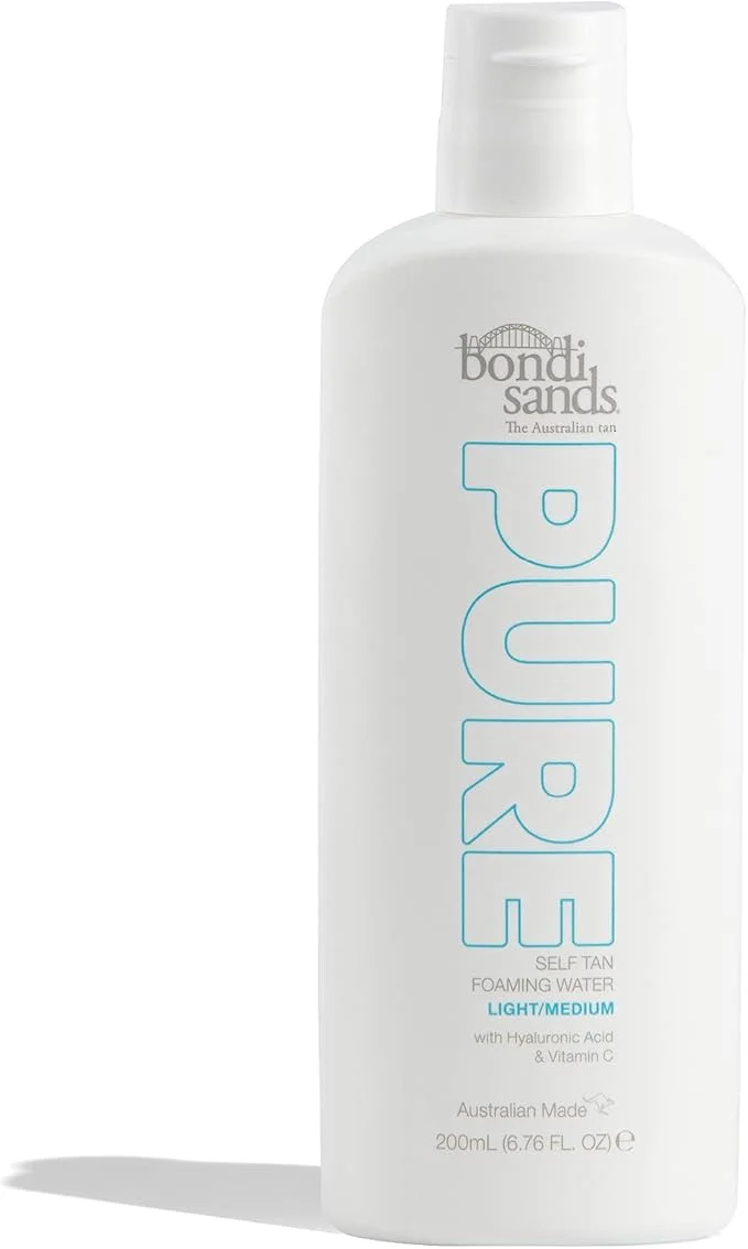 Bondi Sands PURE Dark Self-Tanning Foaming Water Hydrating Formula with Hyaluronic Acid and Vitamins C & E (200 mL) 622ts