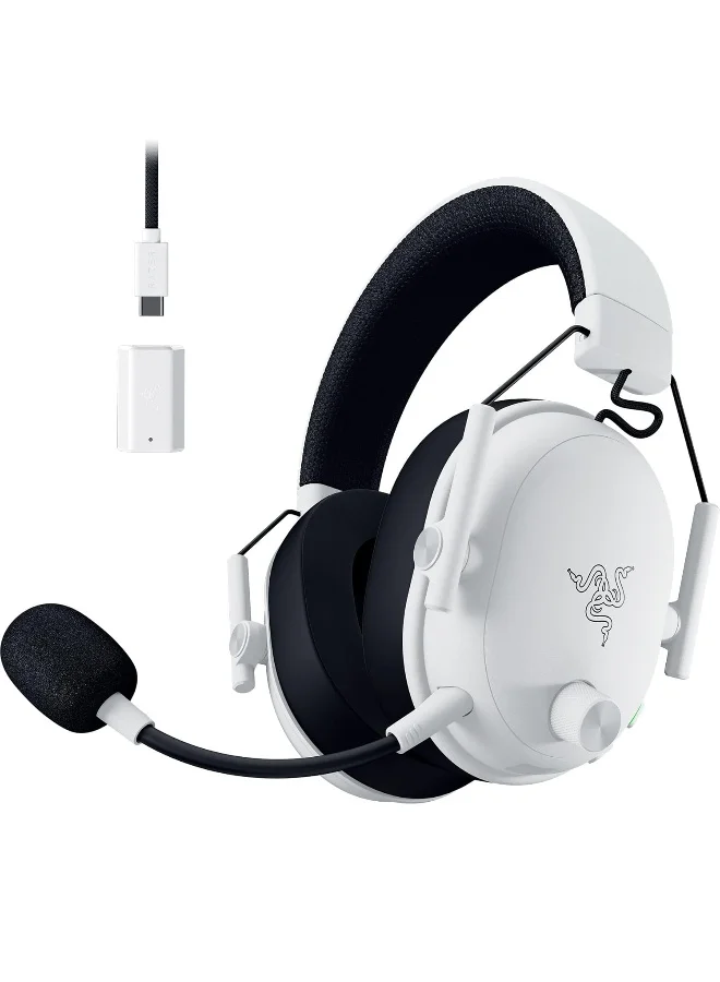 Premium Wireless Esports Gaming Headset with 50mm Drivers and Multi-Platform Connectivity (White) m3ted