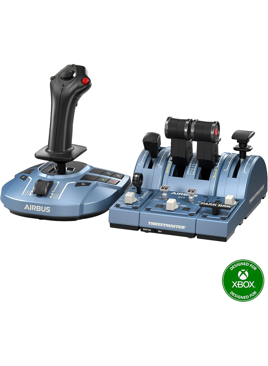 THRUSTMASTER TCA Captain Pack X Airbus Edition High-Precision Flight Stick and Throttle Quadrant (For PC and Game Consoles) tjdvr