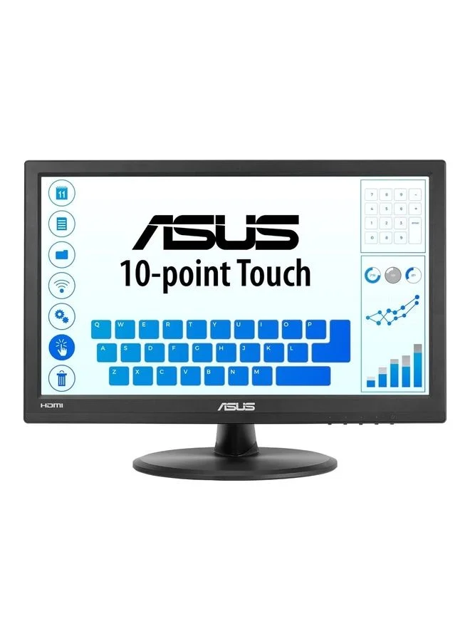 Premium 15.6-Inch LED Touch Monitor (1366x768) 10-Point Multi-Touch Display with HDMI and Eye Care Technology (Black) oay62