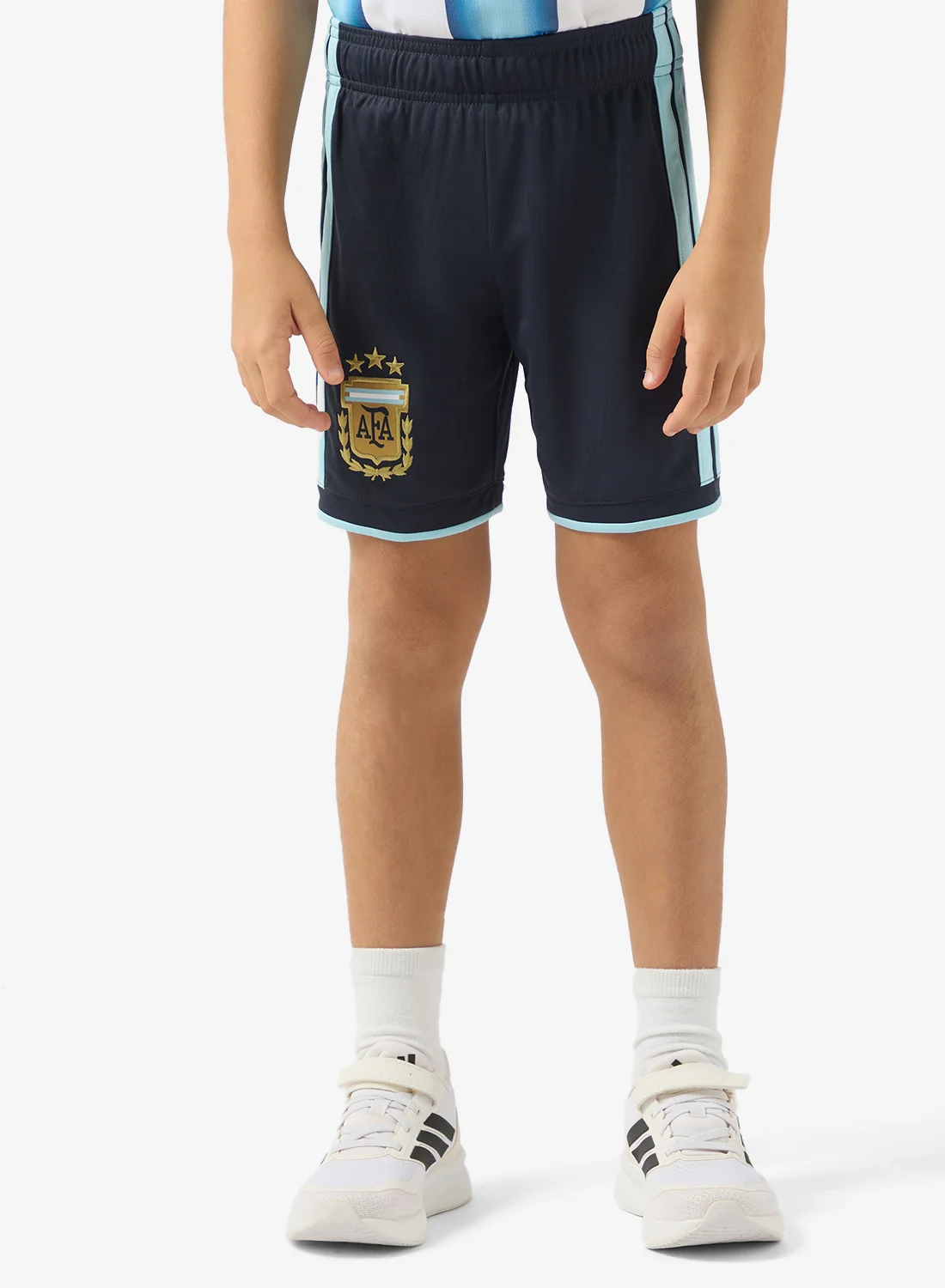 Sport Argentina 2026 Home Soccer Shorts for Youth (Blue and White, Kids Size) cow2y