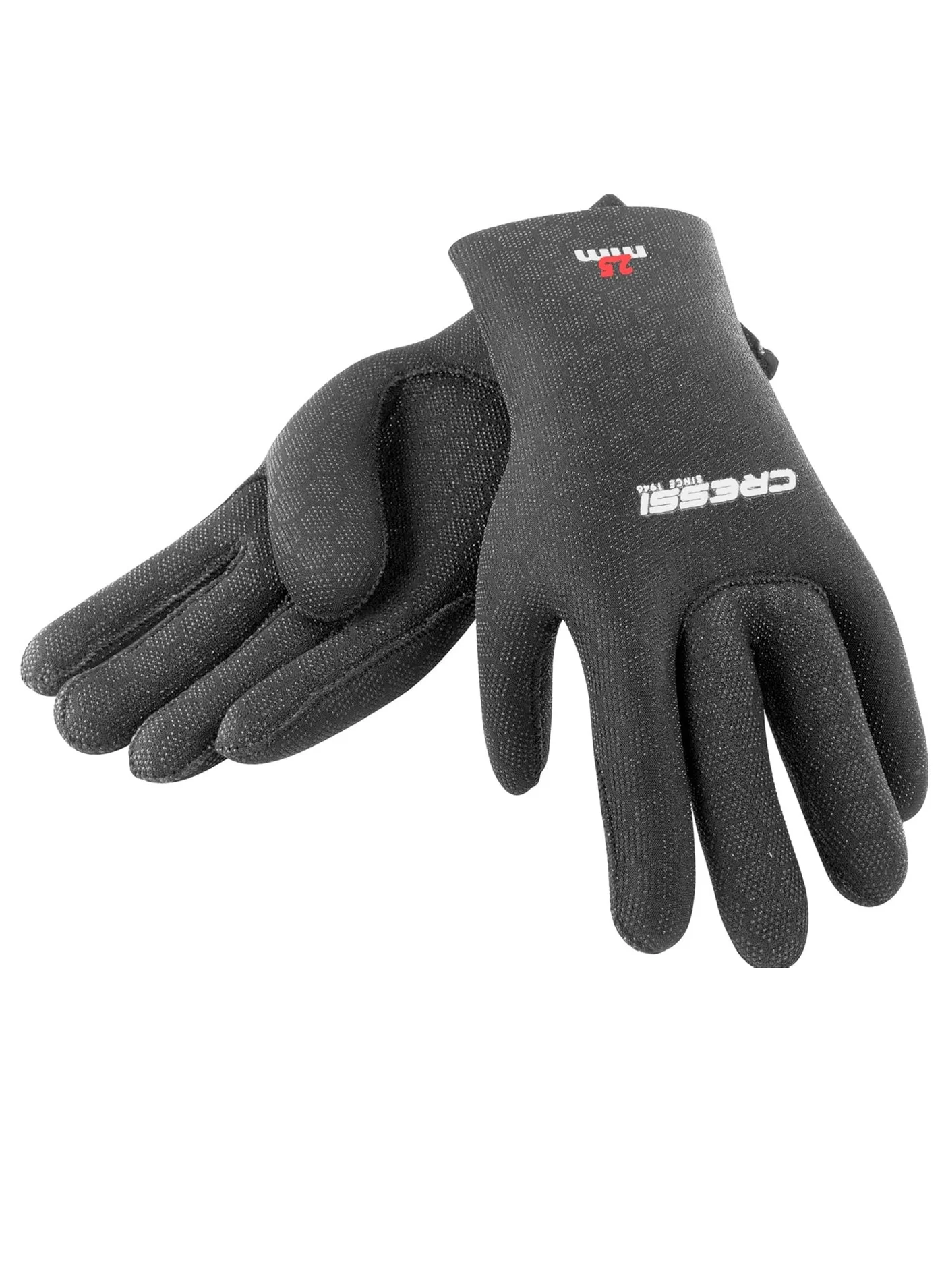 Premium Neoprene Diving Gloves High-Stretch Non-Slip Scuba Gear (Black, 2.5mm) kipcg