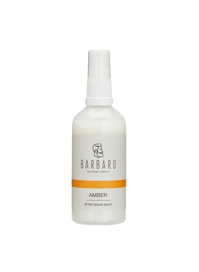 BARBARO Professional After Shave Amber Balm, Premium Soothing Moisturizer for Sensitive Skin (100g) gk25b