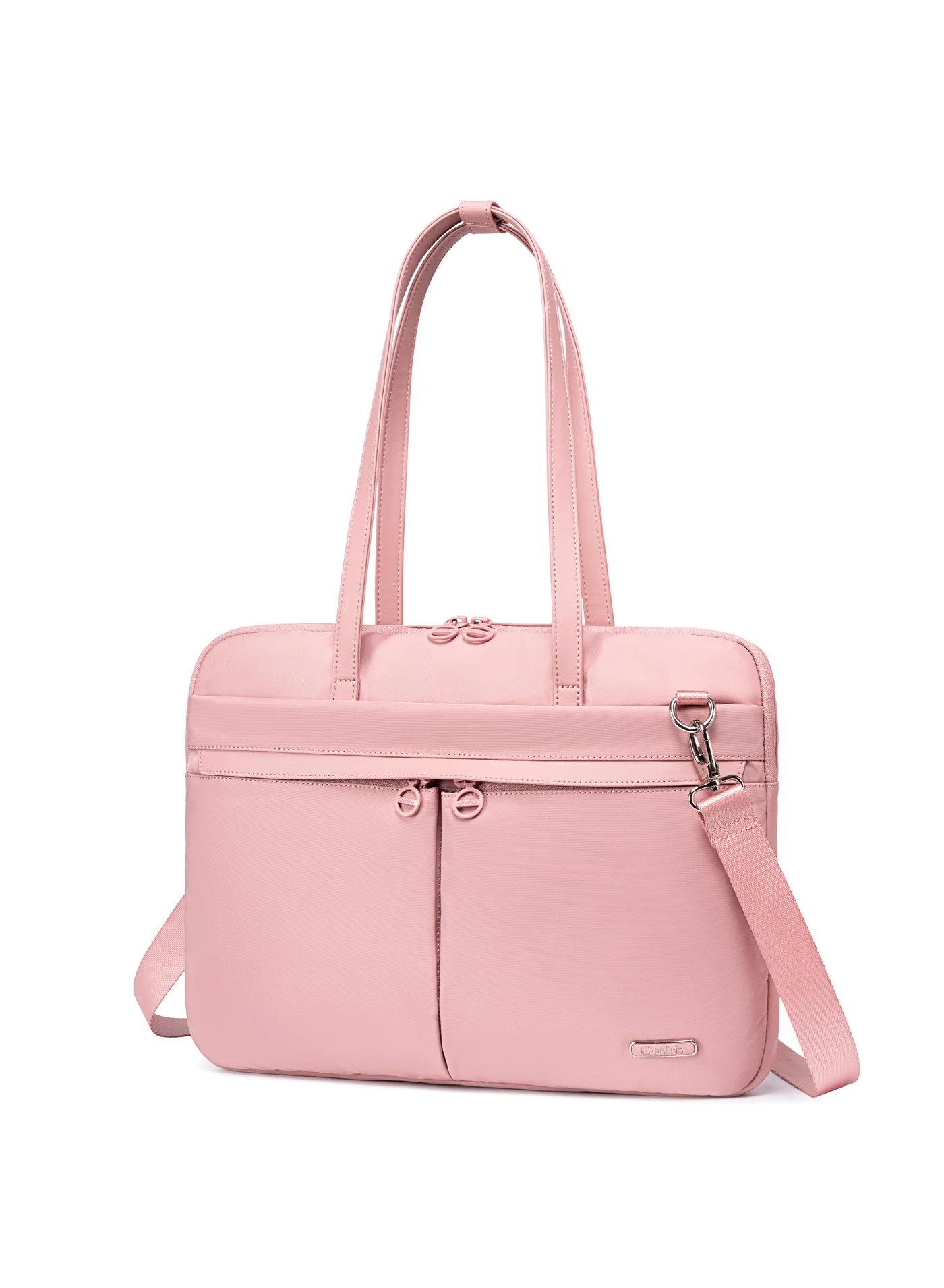 Chantria Premium Water-Resistant Laptop Handbag for Women Professional Work and College (Pink, 40x30x10 cm) rxmj2