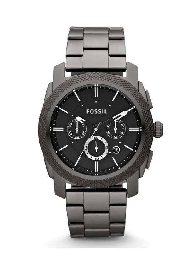 Fossil Chronograph Watch Stainless Steel Water Resistant Analog Timepiece for Men (Black, 45 mm) roa9b