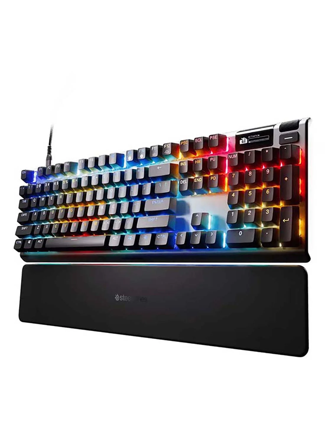 Premium Mechanical Gaming Keyboard with Adjustable Magnetic Switches and Durable PBT Keycaps (Black, Full Size) ab9b1