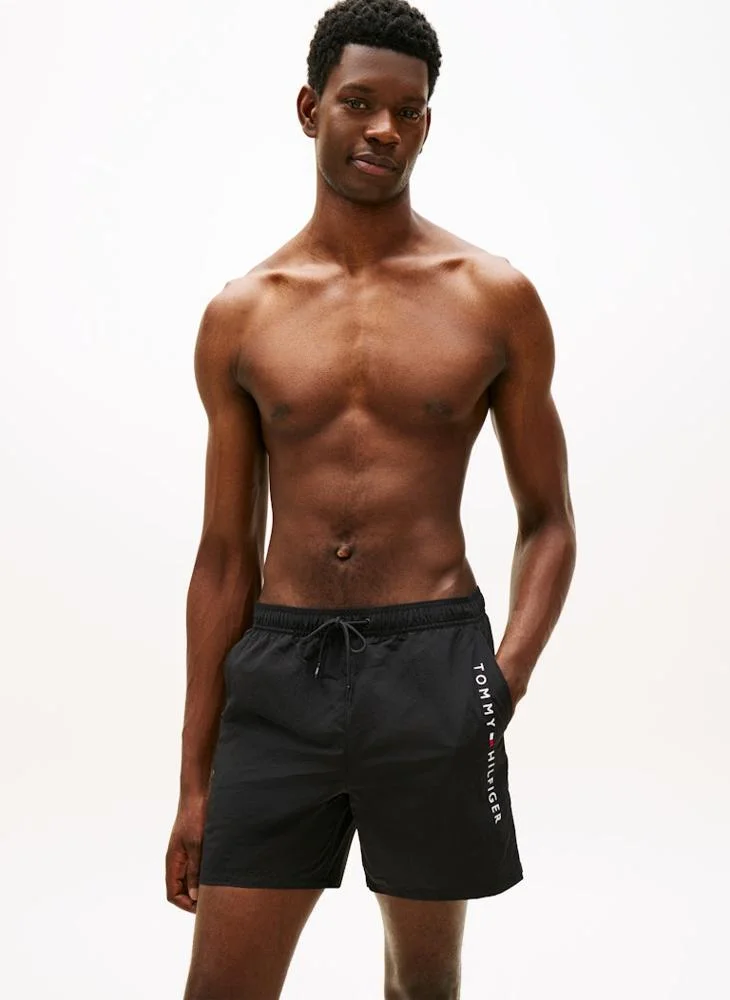 Premium Mid Length Swim Shorts Quick-Dry Lightweight Beachwear for Men (Solid, M) vadux