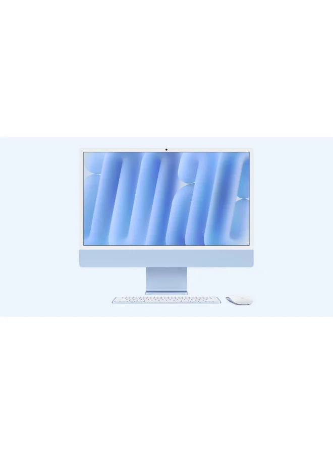 Premium Smart All-in-One Desktop Computer 24-inch 4.5K Retina Display 16GB RAM 512GB SSD (Blue) crd9q