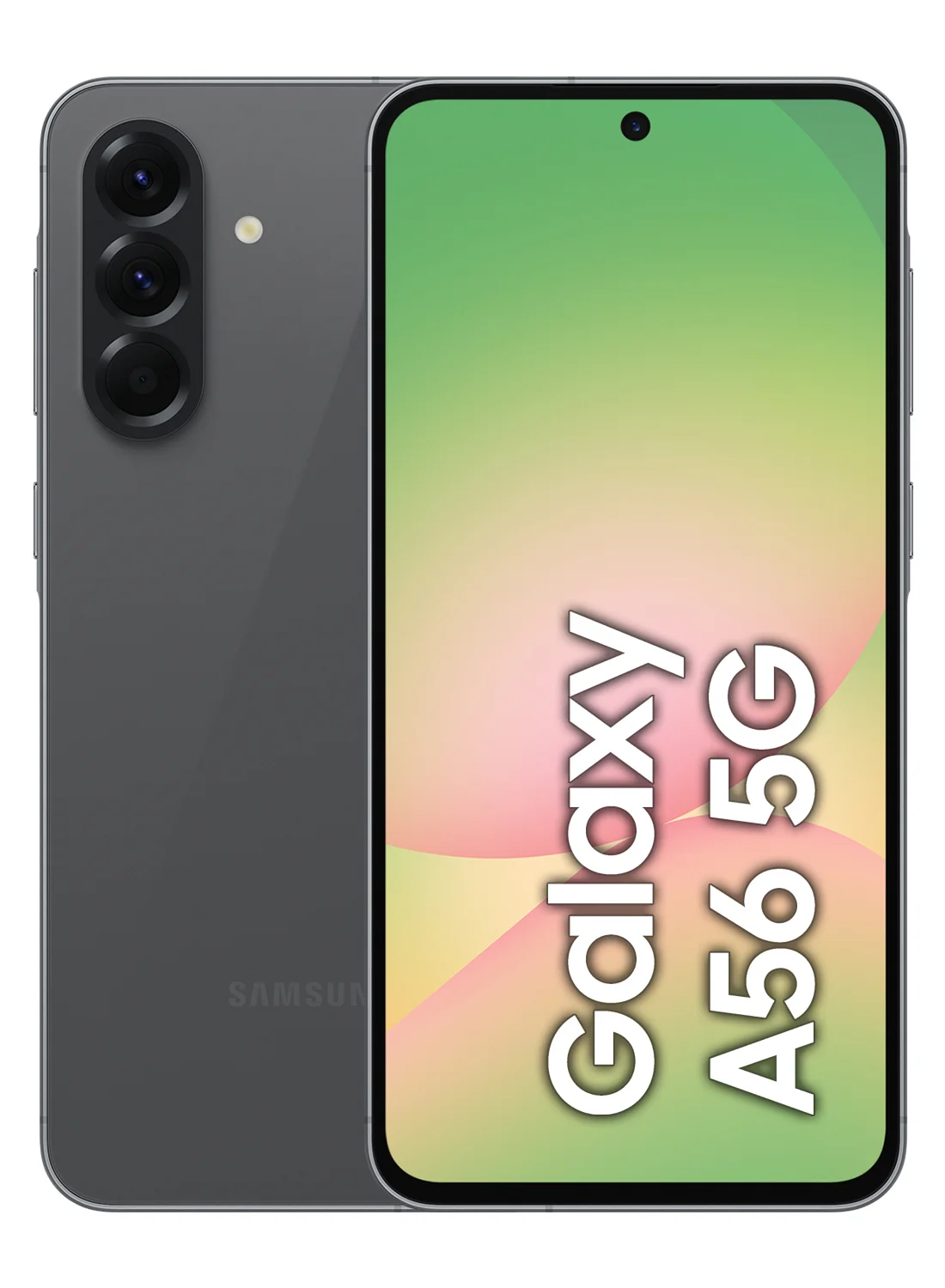 Ultra-HD A56 5G Smartphone (Graphite, 8GB RAM, 128GB Storage, 6.7-inch Display, Dual SIM, Middle East Version) x3pps