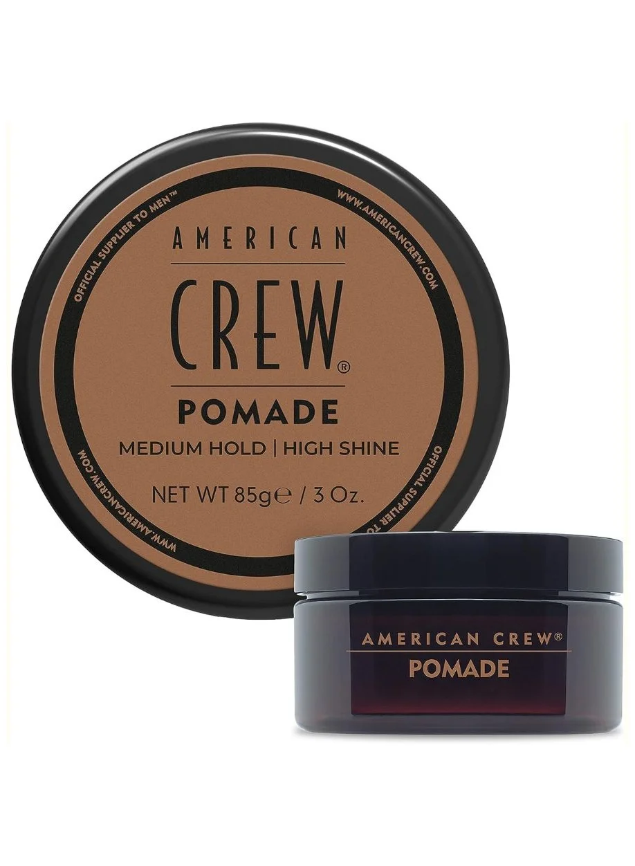 Premium Hair Styling Pomade for Men Medium Hold High Shine Water-Based Formula for All Hair Types (85g) zdy8t