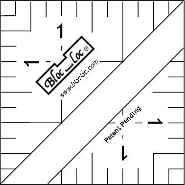 Premium Half Square Triangle Quilting Ruler with Grid Lines for Precise Fabric Cutting (1.5 inch) 7qm1w