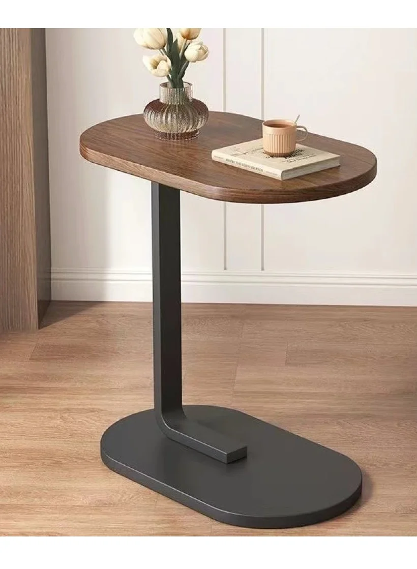 Kutis Modern Side Table for Living Room and Bedroom (Brown, 45x30x60 cm) tofls