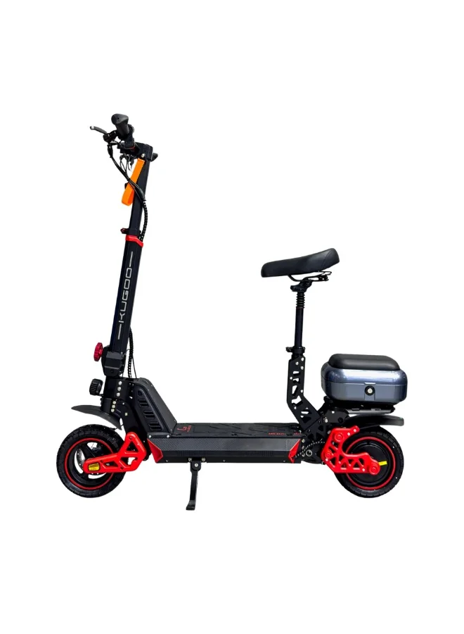 Premium Off-Road Electric Scooter with Seat 2000W Motor 48V 13Ah Battery (Black, 30 km Range) suh7g