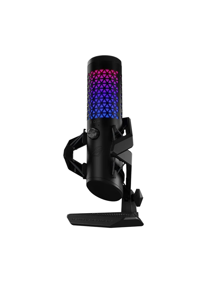 Premium USB Gaming Microphone with 25mm Condenser Capsule and RGB Lighting (Professional Studio Quality, Wired) qz6a4