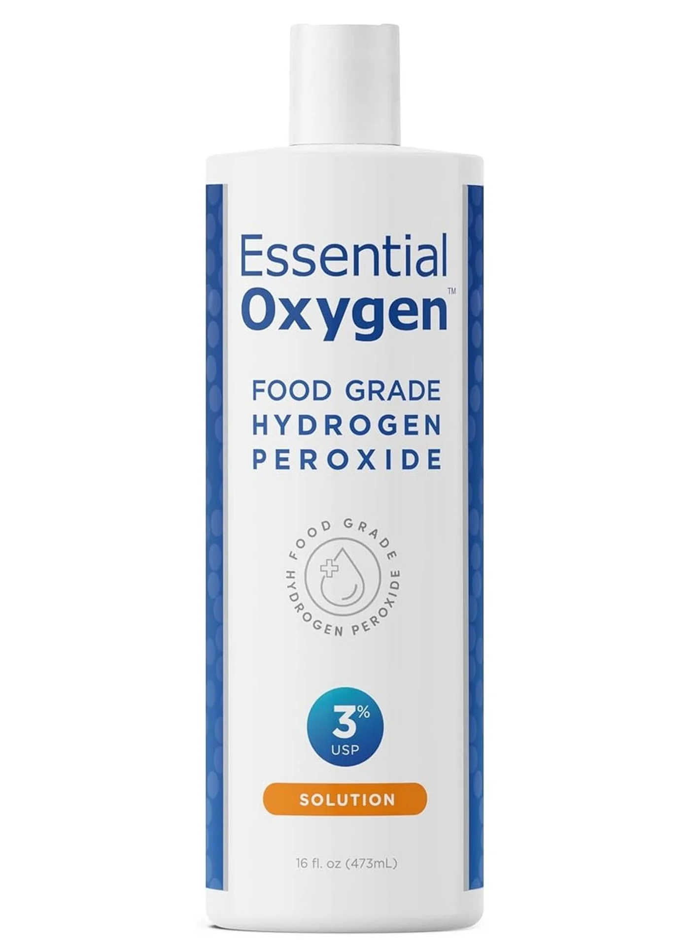 Essential Oxygen Food Grade Hydrogen Peroxide 3% USP Solution (473 mL) yr1xj