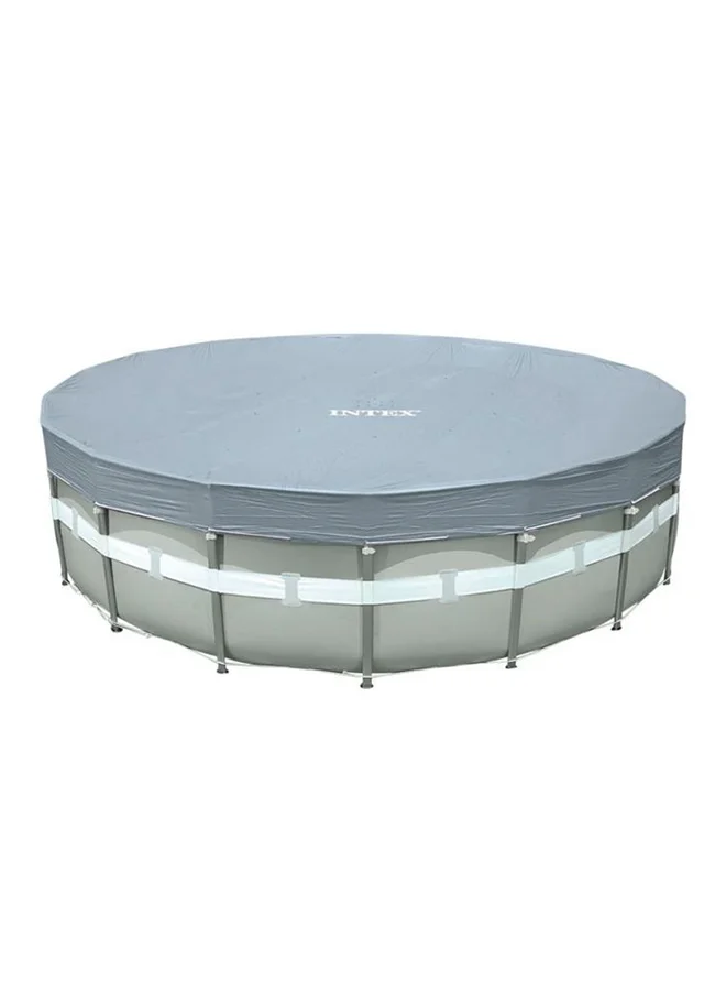 Premium Round Pool Cover Durable Vinyl Protective Shield for Outdoor Swimming Pools (305 cm) 9yddq