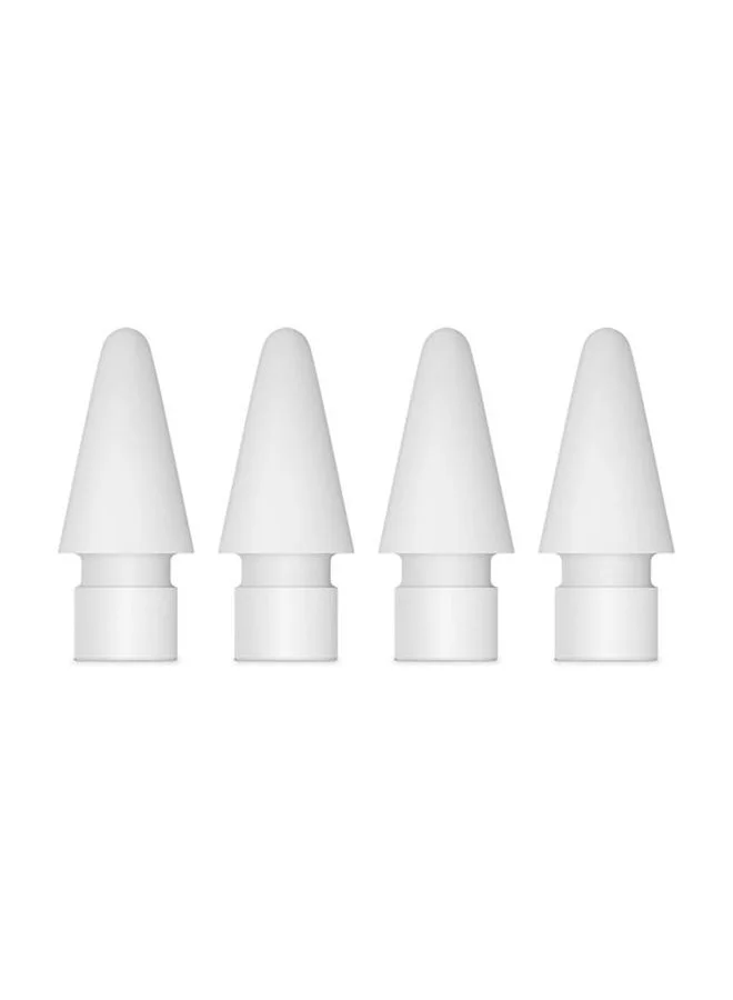 Premium Smart Pencil Tips Replacement Nibs for Digital Stylus (White, 4 Pack) ft9n3