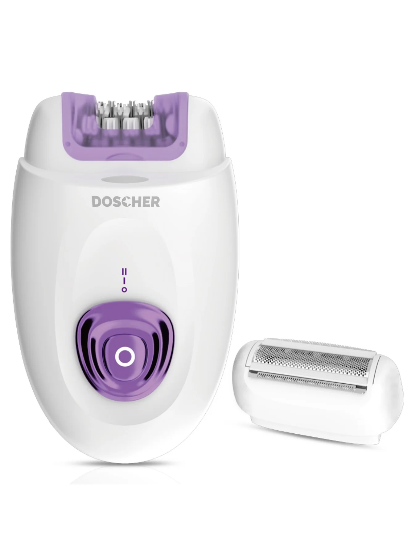 DOSCHER 2-in-1 Electric Epilator and Shaver for Women, Rechargeable Hair Removal Tool with Adjustable Comb (1 Unit) z4xw0
