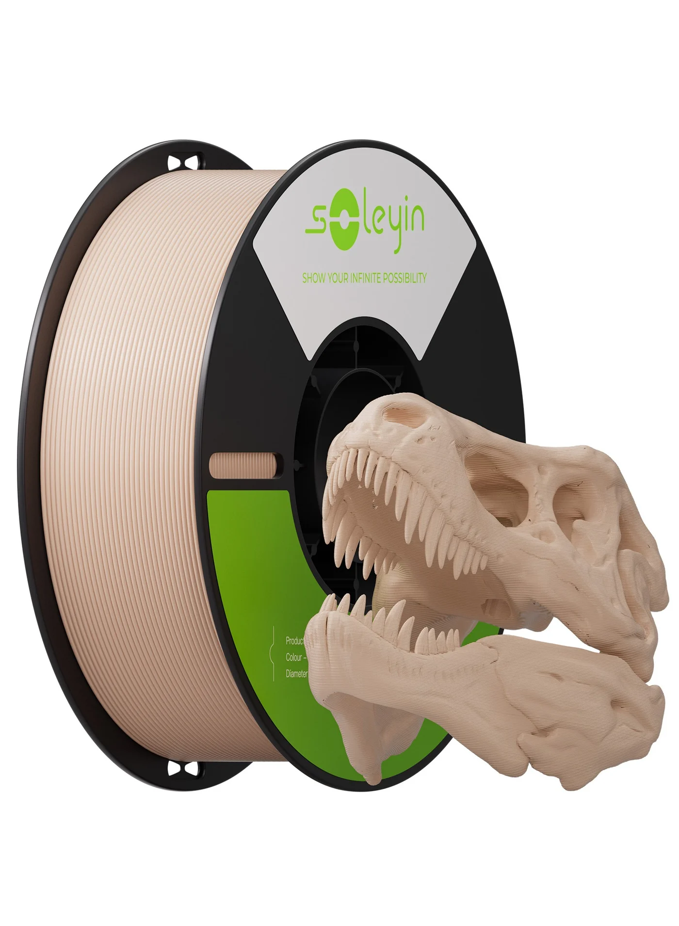 Soleyin PETG 3D Printer Filament 1.75mm High-Speed Printing Material (Milk Tea Brown, 1kg) if84s