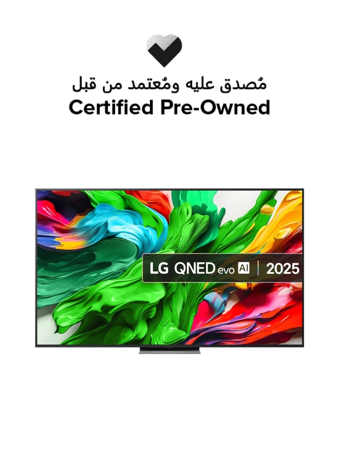 Ultra-HD 75-inch 4K Smart QNED TV Premium Home Cinema Display (Black, 190 cm) aqcu7