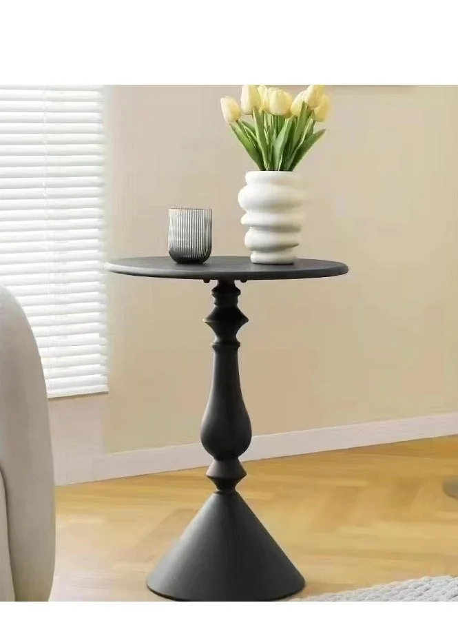 WALALLA Metal Coffee Table Nordic Minimalist Round Side Table for Living Room and Outdoor Use (45 cm) 5y23y