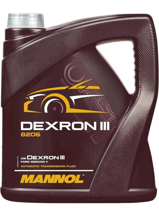 MANNOL 8206 Automatic Transmission Fluid Dexron III Gear Oil for Power Steering Systems (4L) y1hr9