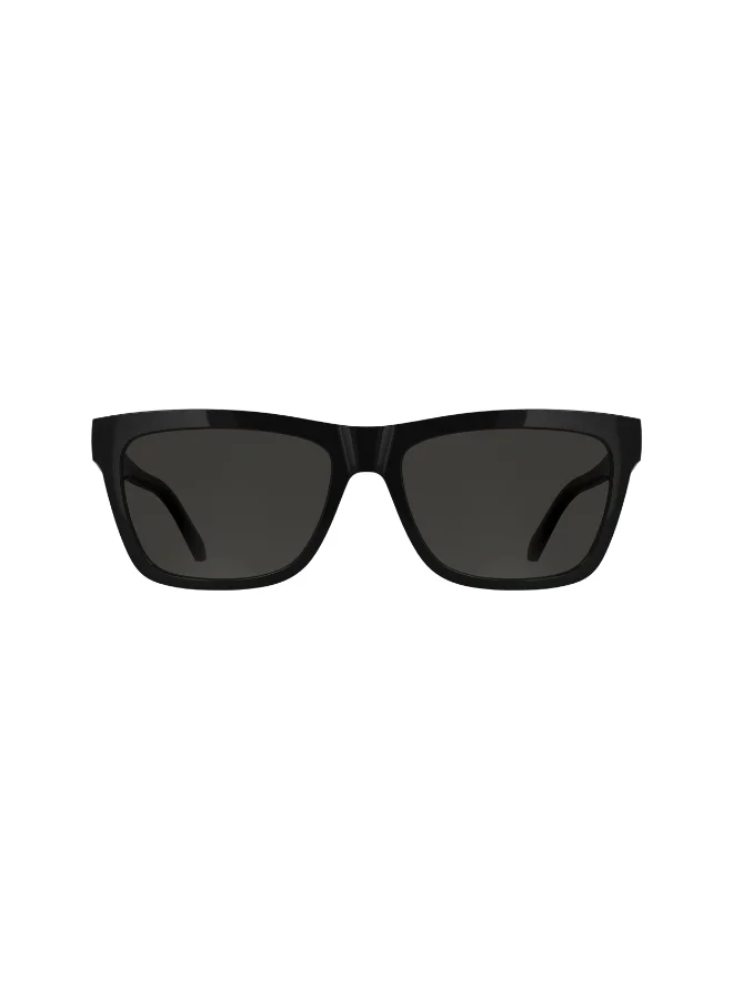 Premium Full Rim Injected Sunglasses for Men and Women (Black, 57mm) h2l9h