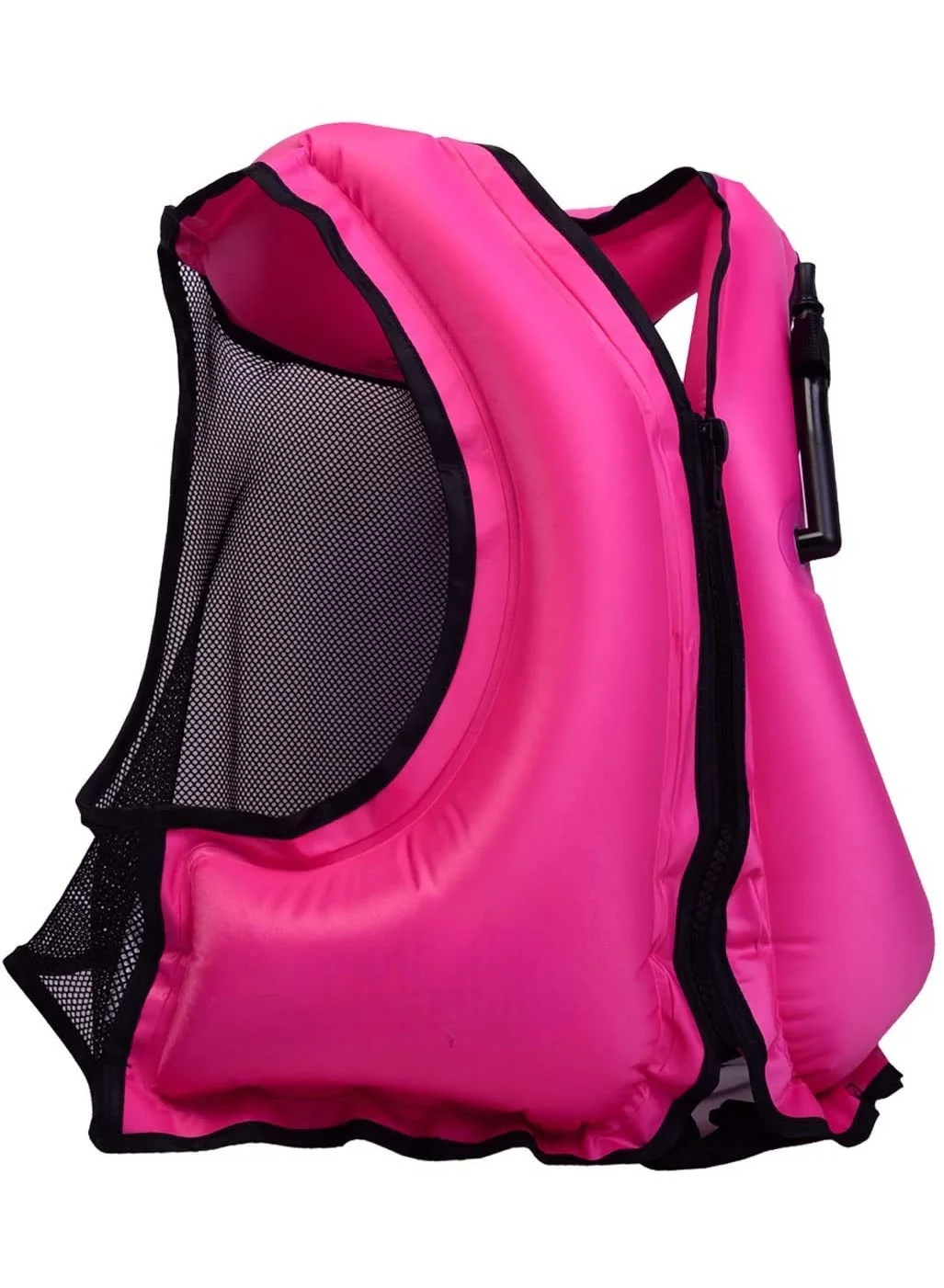Premium Inflatable Life Jacket for Adults Snorkeling Swimming Vest with Whistle Valve and Mesh Back (One Size) awhs9