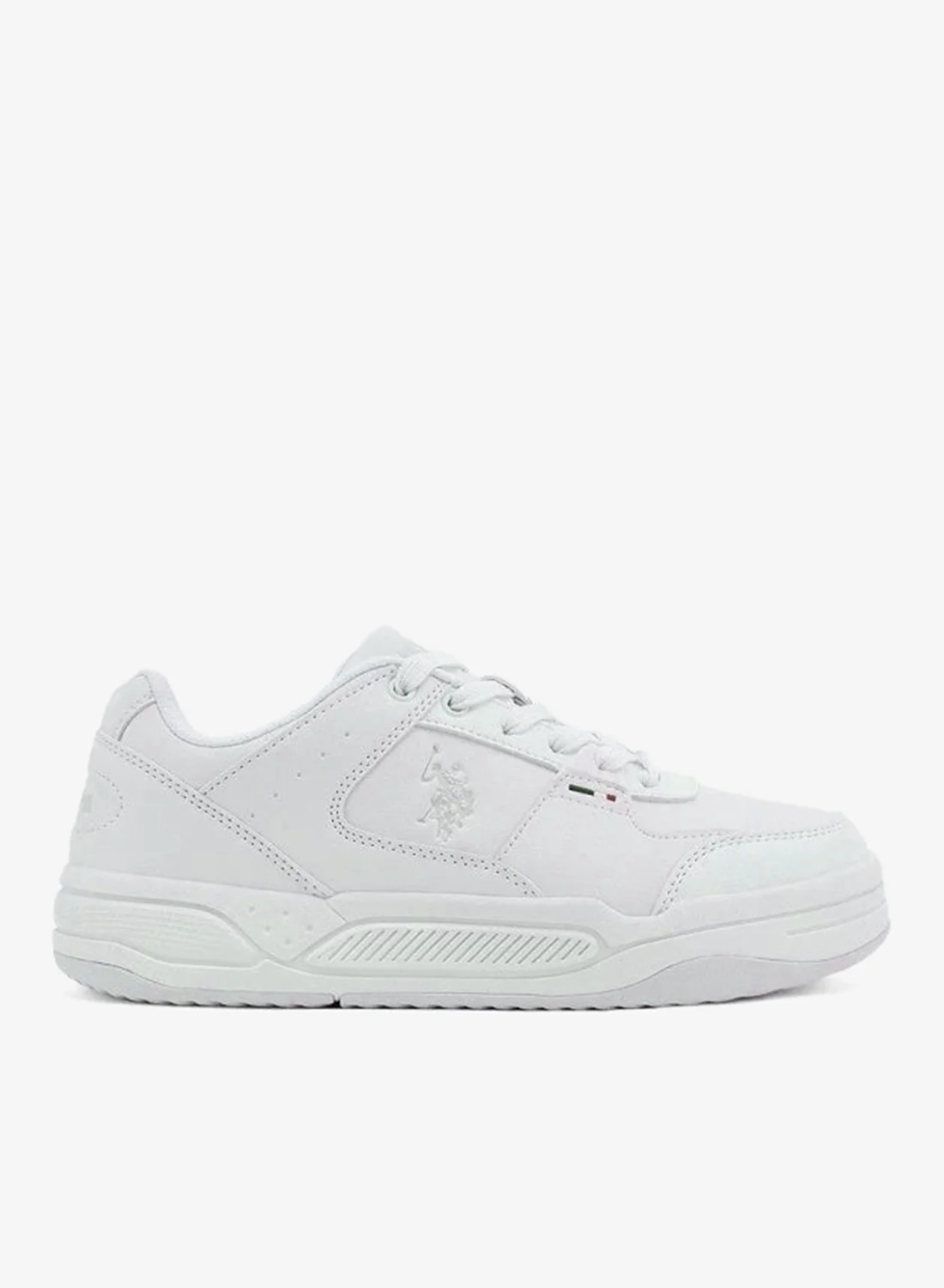 Premium Casual Lace-Up Fashion Sneakers for Women (White, 38 EU) Lightweight Cushioned Everyday Trainers qlknw
