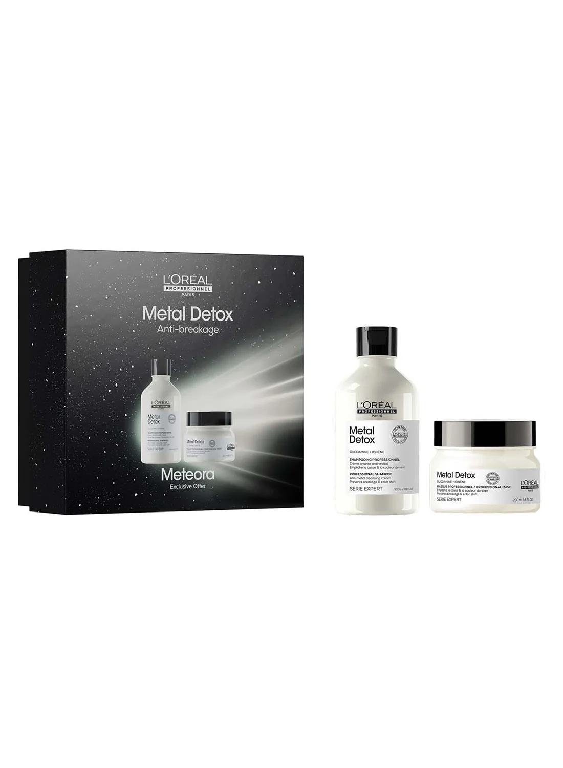 Professional Metal Refreshing Hair Care Duo Set - Deep Cleansing Shampoo and Nourishing Mask (300 mL + 250 mL) ak550