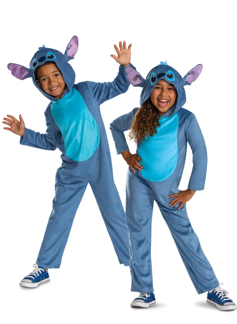 Party Centre Cartoon Character Jumpsuit Costume for Kids (Blue, 120 cm) 9z8dc