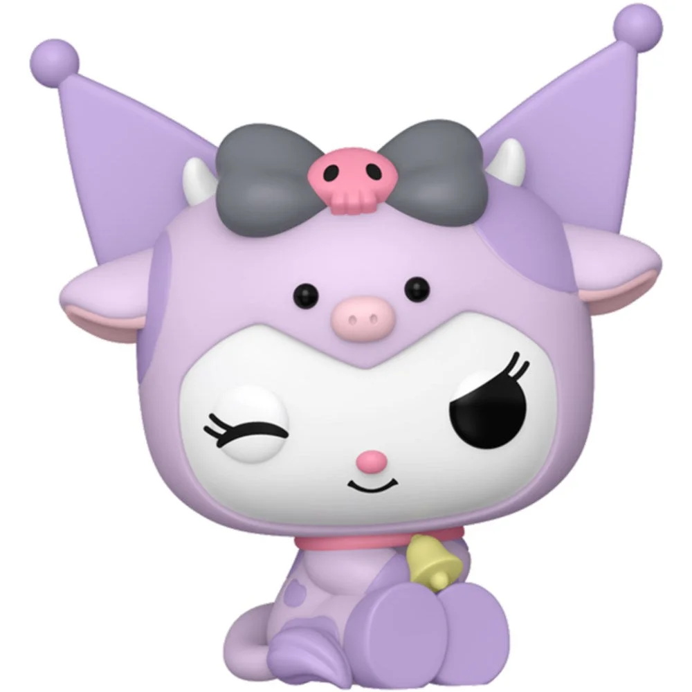 Sanrio Kuromi Cow Cosplay Collectible Vinyl Figure Premium Display Toy (9 cm) 9e1xw