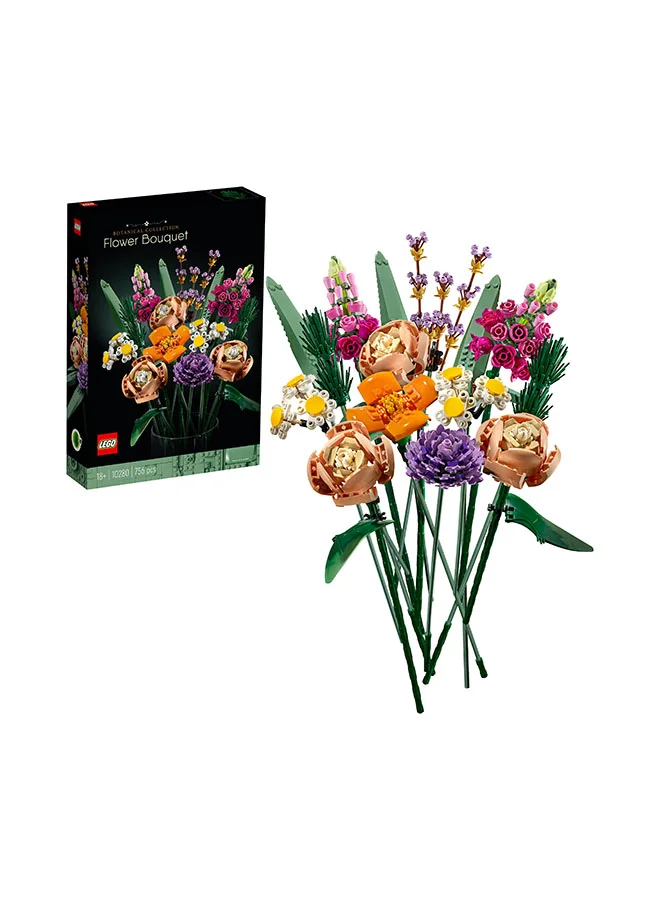 Botanical Flower Bouquet Building Blocks Set Premium Decorative Floral Construction Kit for Adults (756 Pieces) wxlc9