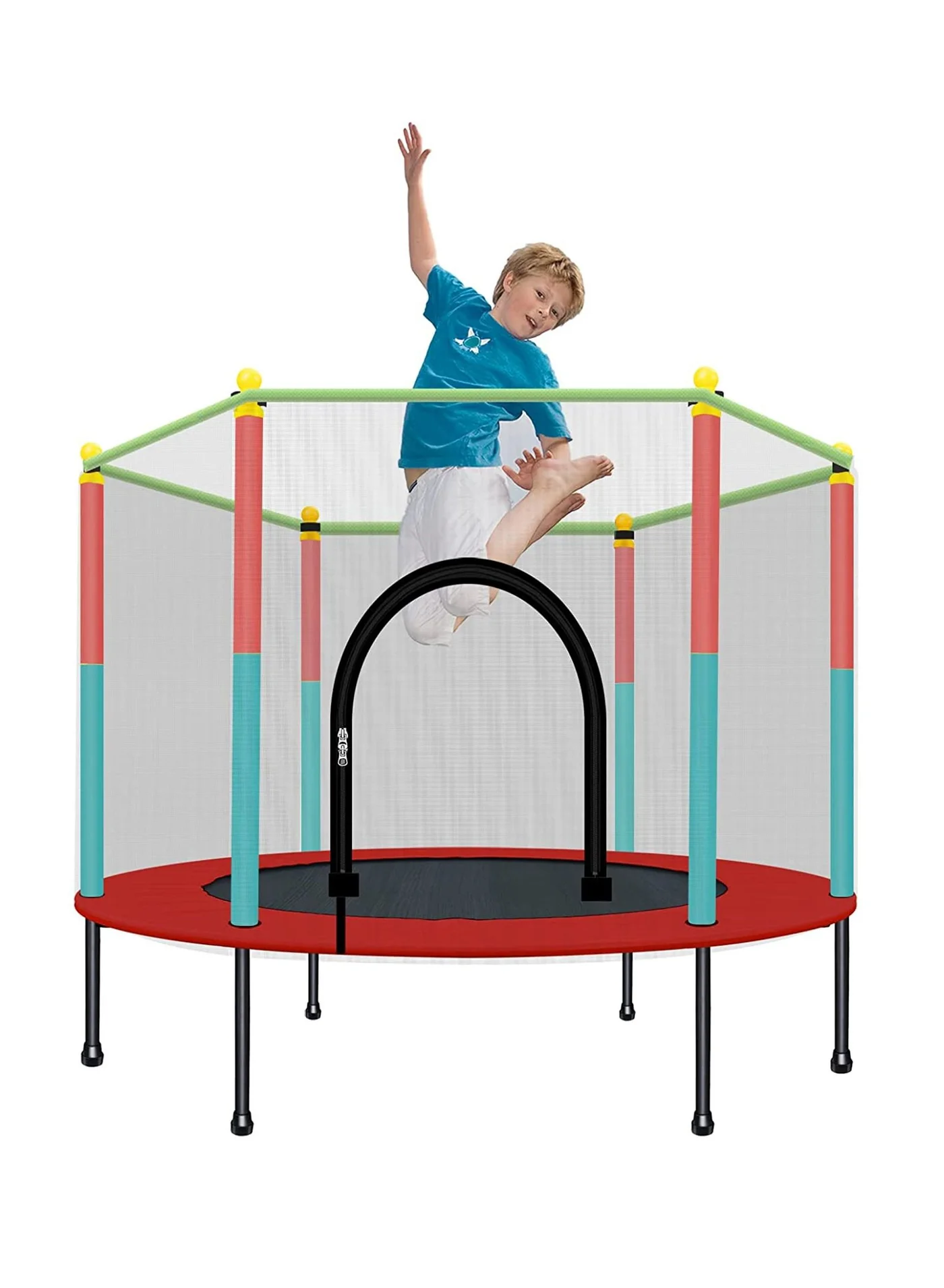DubaiGallery Premium Fitness Trampoline with Safety Guardrail for Kids and Adults (120 cm) batcb