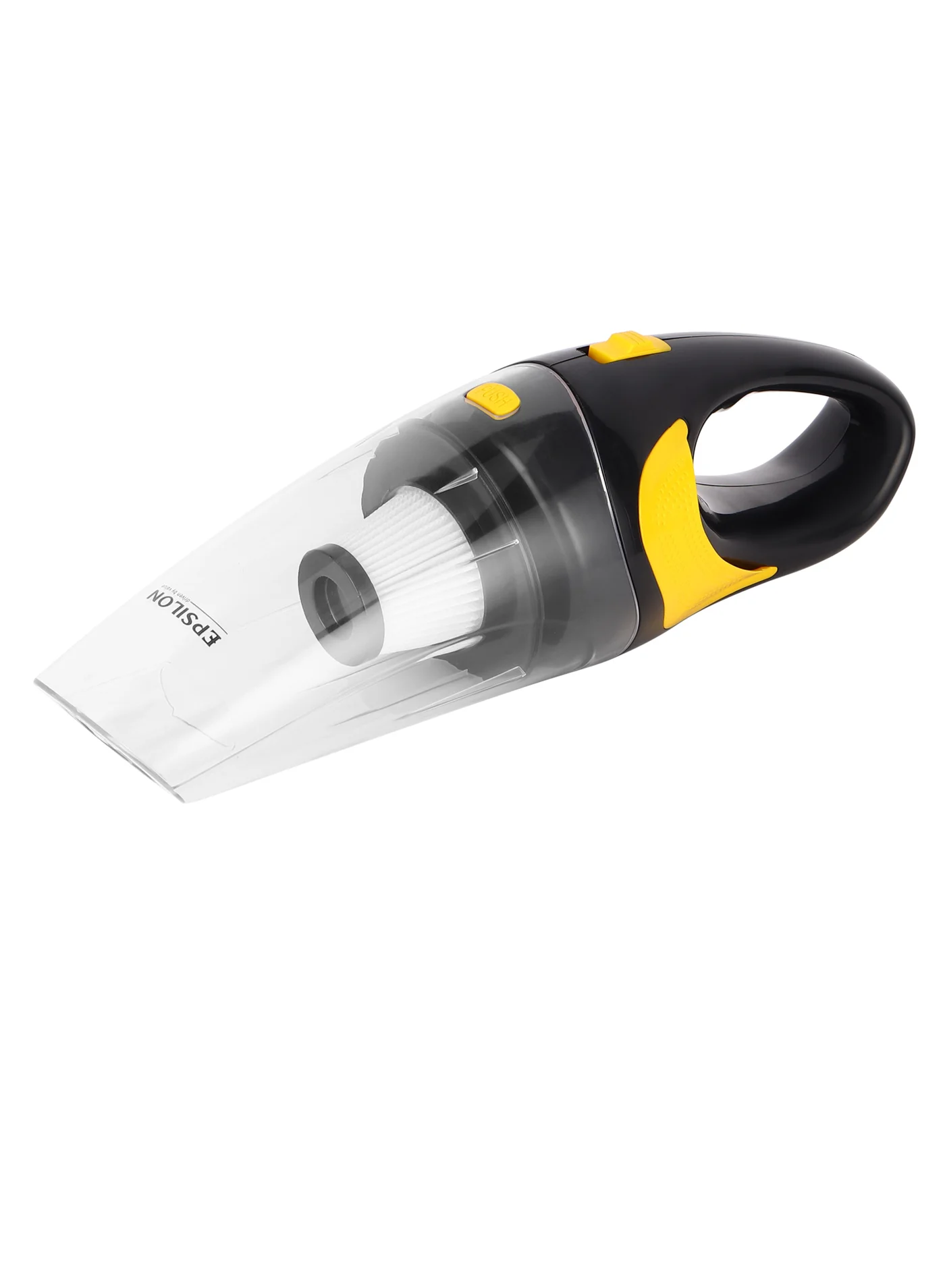 Epsilon Rechargeable Car Vacuum Cleaner 7.4V Portable Handheld Auto Detailer with 5 Attachments (Wet and Dry, Compact) h55vh