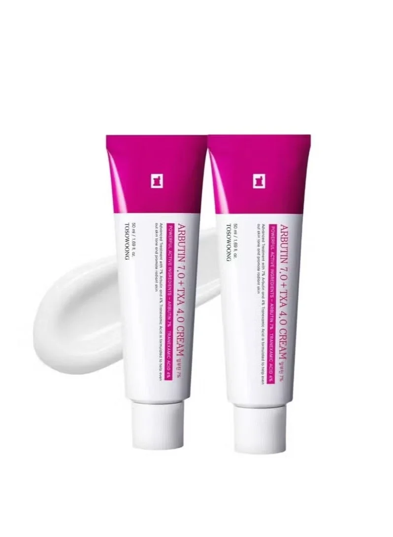 Tosowoong Arbutin 7% and Tranexamic Acid 4% Brightening Cream (2-Pack, 100 mL) whrbo