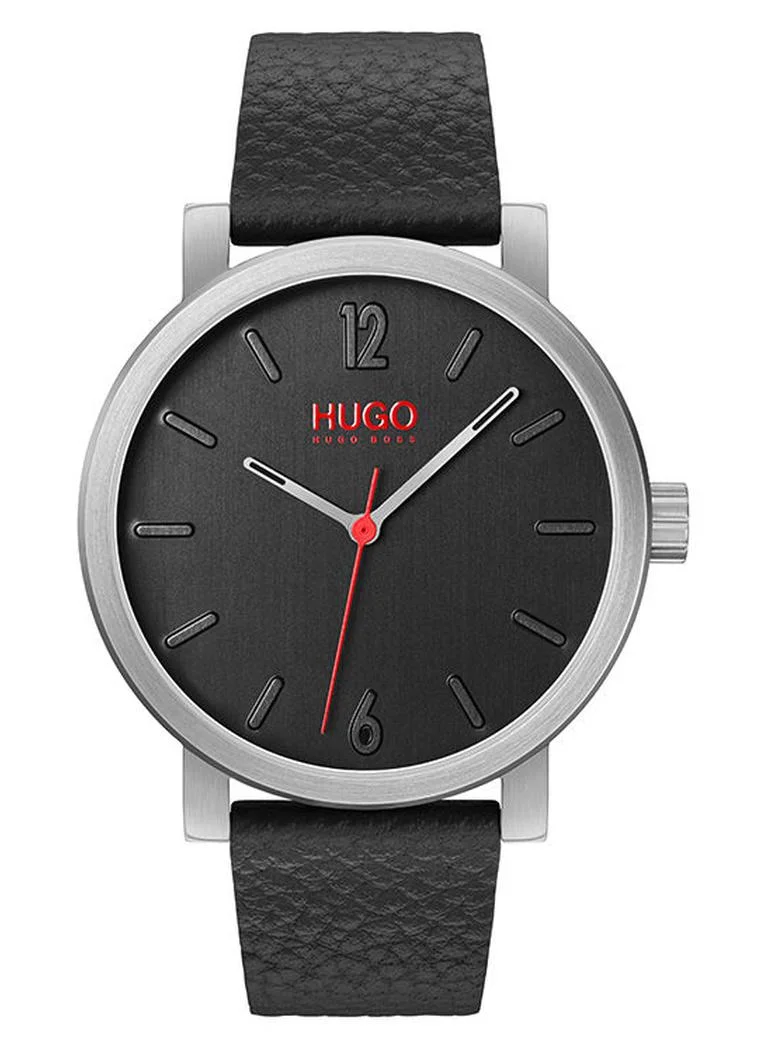 Premium Men Analog Quartz Watch Leather Strap Classic Business Timepiece (Brown, 42 mm) at270