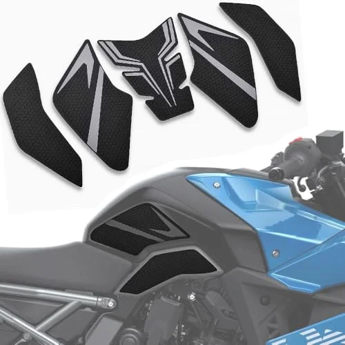 Motorcycle Fuel Tank Traction Pad Side Gas Knee Grip Protector for GSX8S GSX8R (Gray, 1 Pair) k7n1g