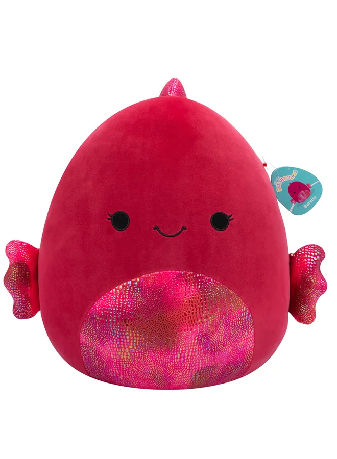 Barella Raspberry Betta Fish Plush Toy Premium Soft Stuffed Animal for Kids (Multicolor, 40 cm) 1f59n