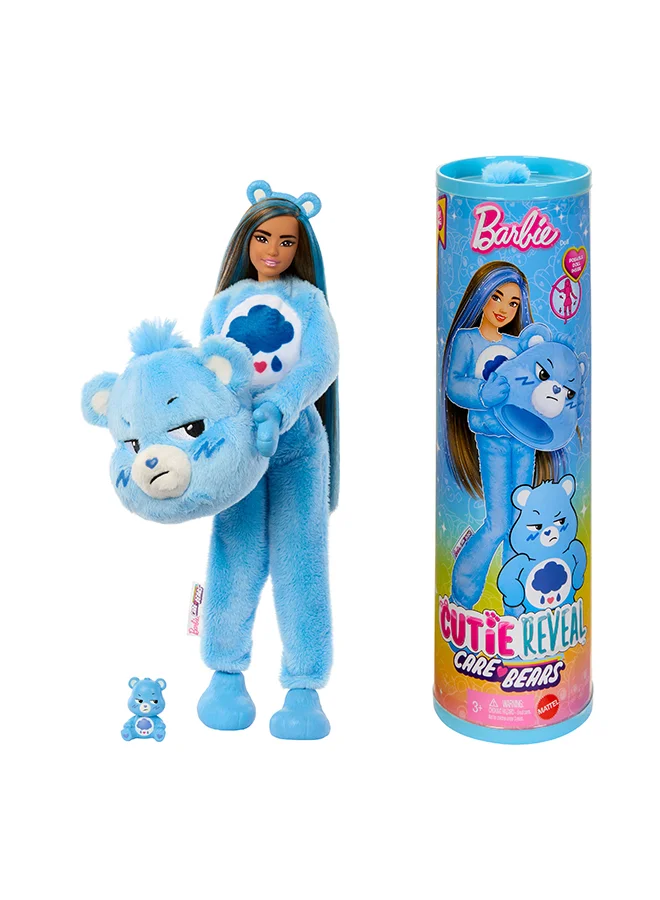 Fashion Doll Care Bears Series Grumpy Bear Plush Costume Set with 10 Surprises and Color Change Feature (30 cm) 2dg39