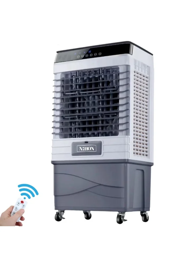 NIHON 3-in-1 Portable Evaporative Air Cooler, Humidifier & Fan with Remote Control (45L) 9flom
