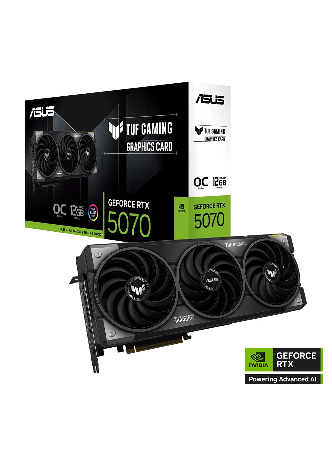 Premium Gaming Graphics Card 12GB GDDR7 High-Performance GPU with ARGB Lighting and Triple Fan Cooling (Black, 12GB) sxdkh